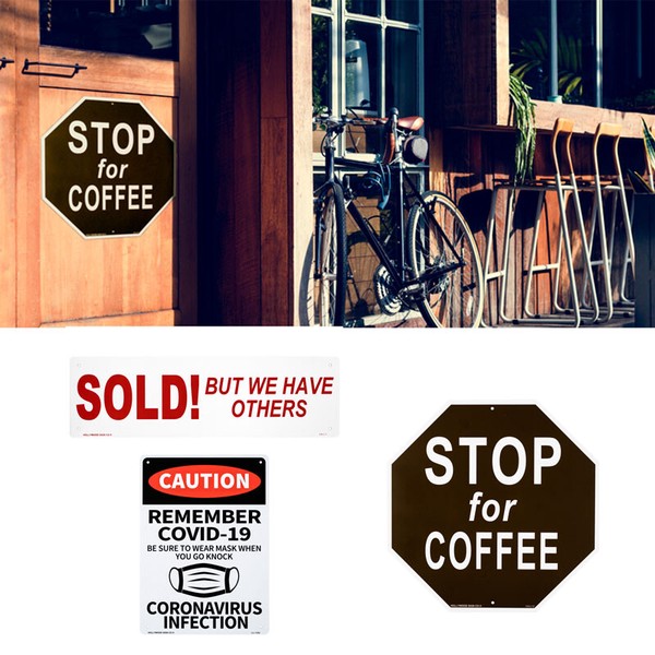 【店舗ディスプレイ】AMERICAN プラスティックサインボード【営業精神あり、COFFEE他】 PLASIGN